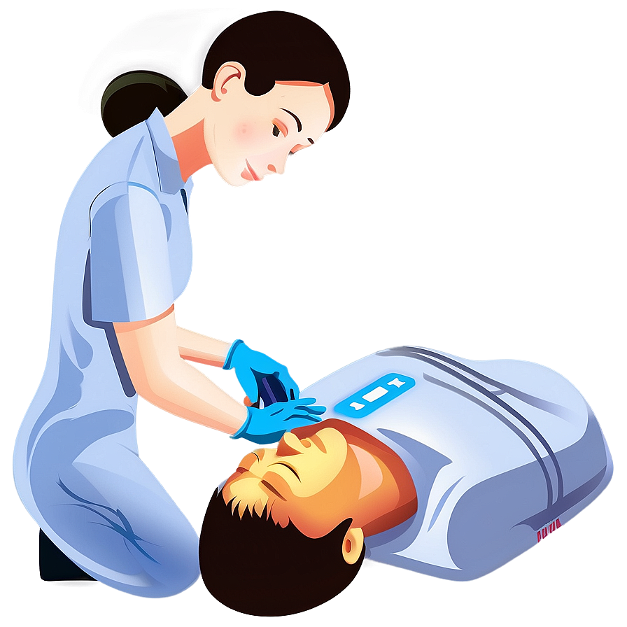 Cpr Procedure Illustration Png Bdr