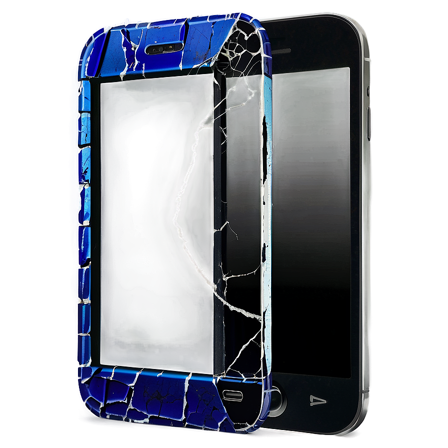 Cracked Cell Phone Display Png 06242024