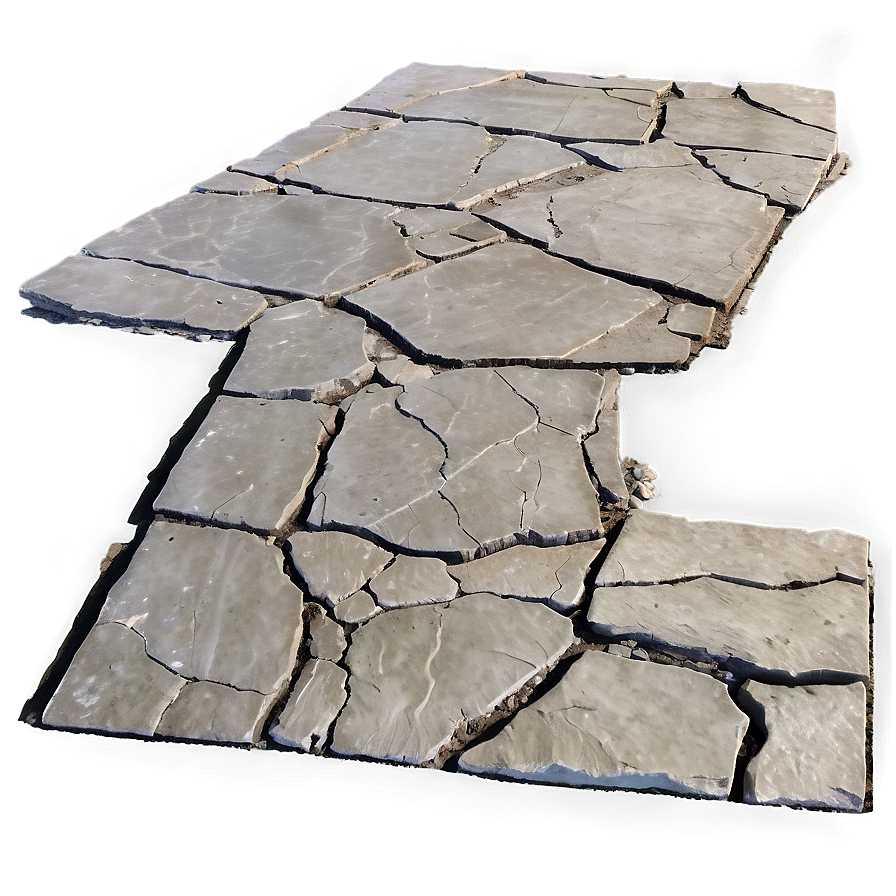 Cracked Cement Floor Png 05042024