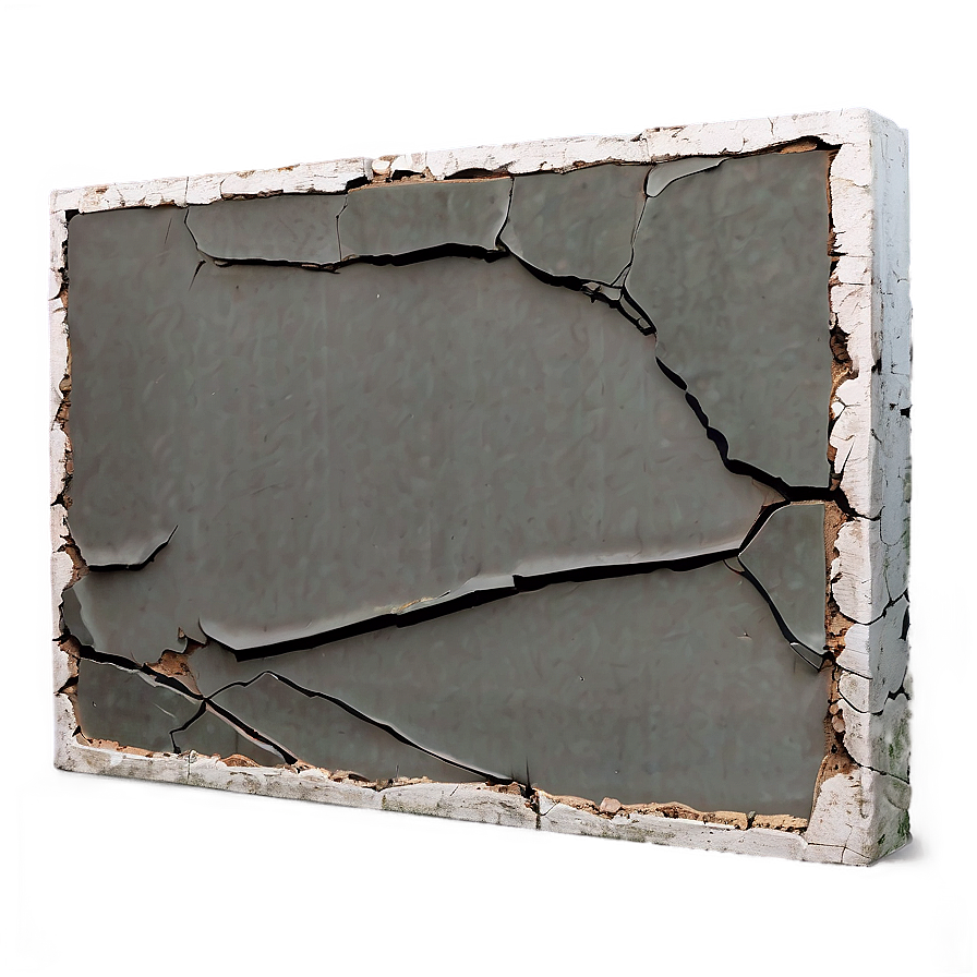 Cracked Concrete Wall Png 05242024