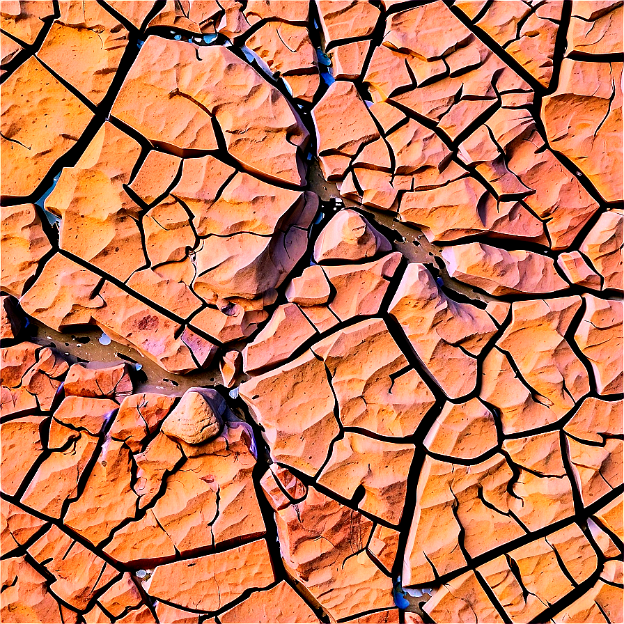 Cracked Dry Riverbed Png 10