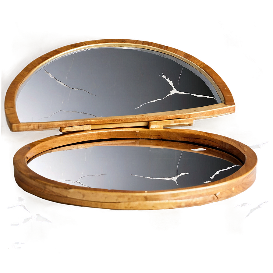 Cracked Makeup Mirror Png 06132024