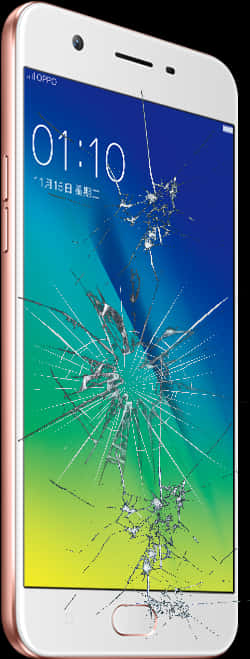 Cracked Smartphone Screen