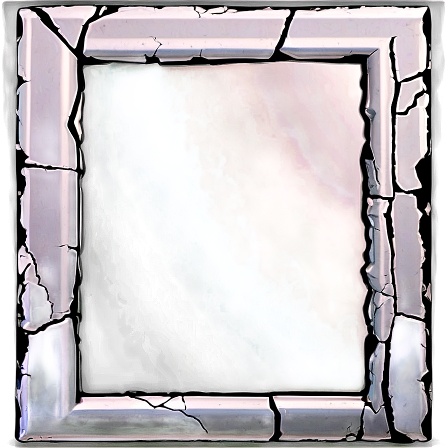 Cracked Wall Mirror Png Bdi5