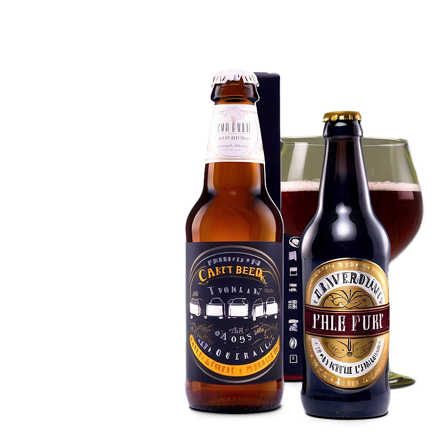 Craft Beer Bottle Illustration Png Jxp