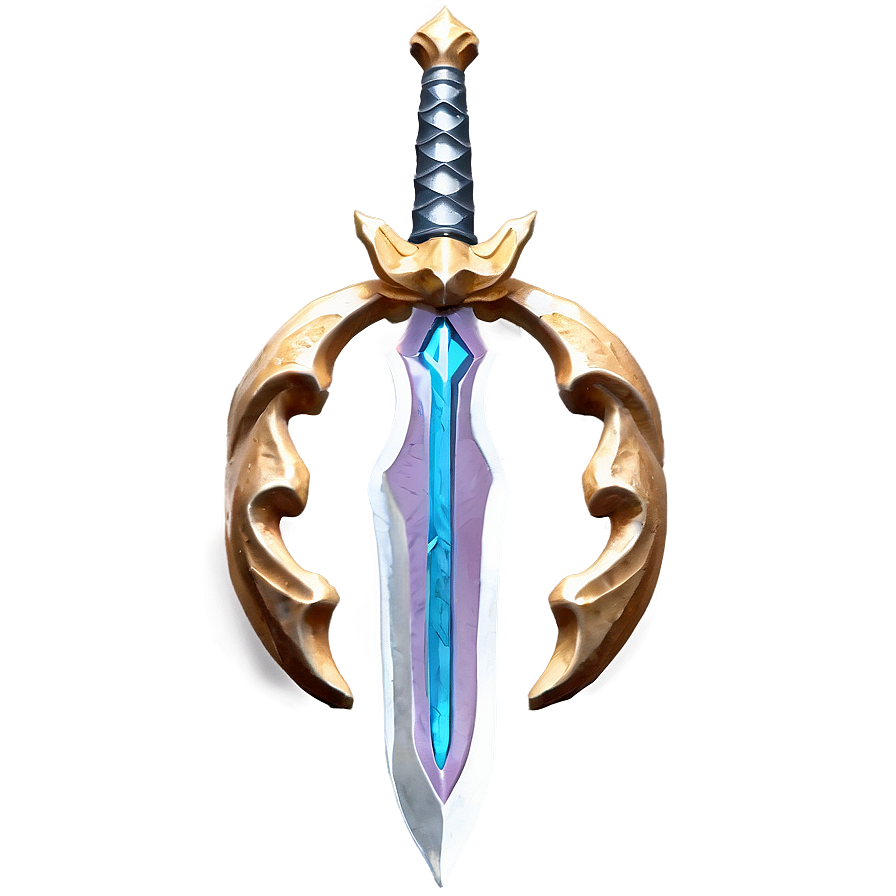 Crafted Diamond Sword Model Png 33