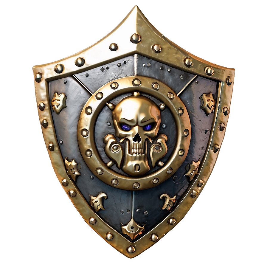 Crafted Gold Shield Png Aqd