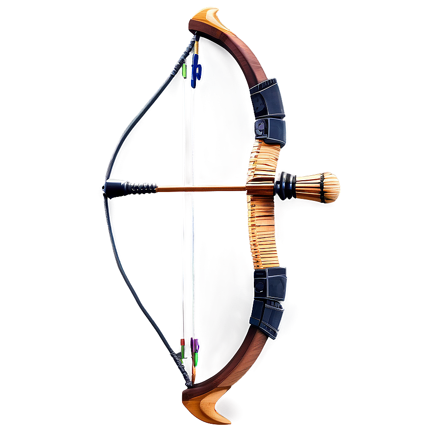 Crafted Wooden Bow And Arrow Png 55
