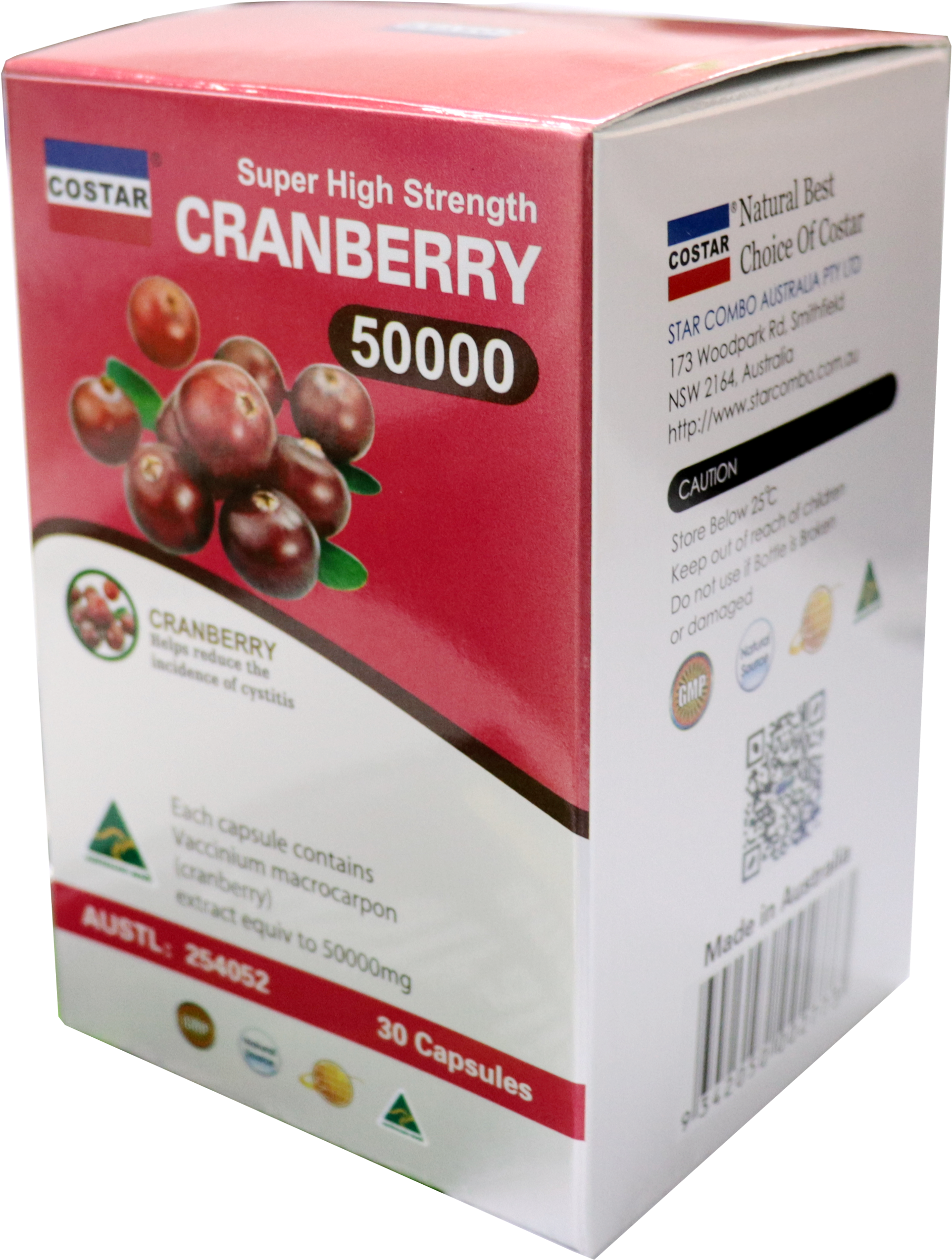 Cranberry50000 Supplement Box