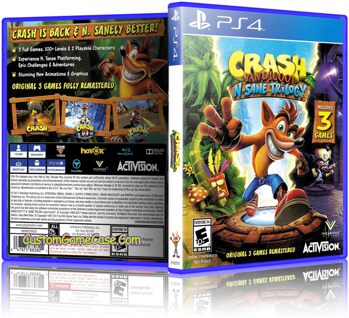 Crash Bandicoot N Sane Trilogy P S4 Cover