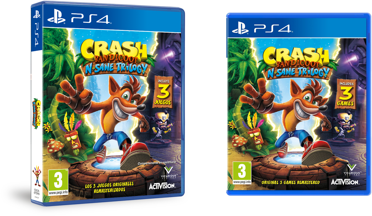 Crash Bandicoot N Sane Trilogy P S4 Covers