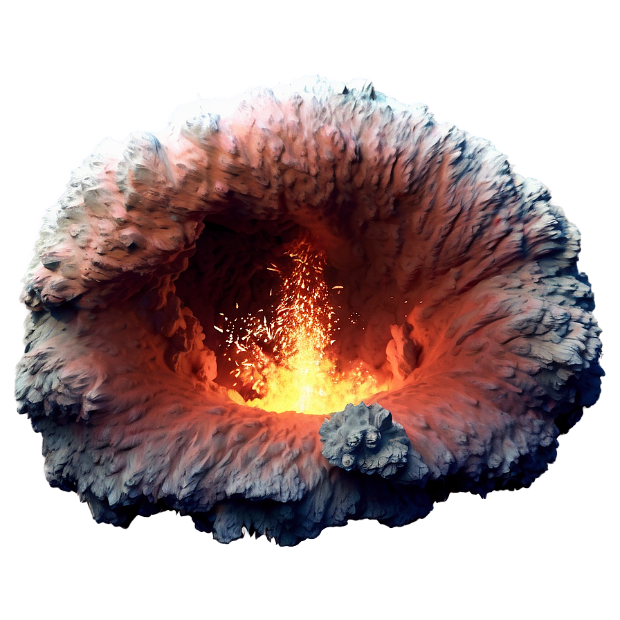 Crater Eruption Explosive Moment Png 10