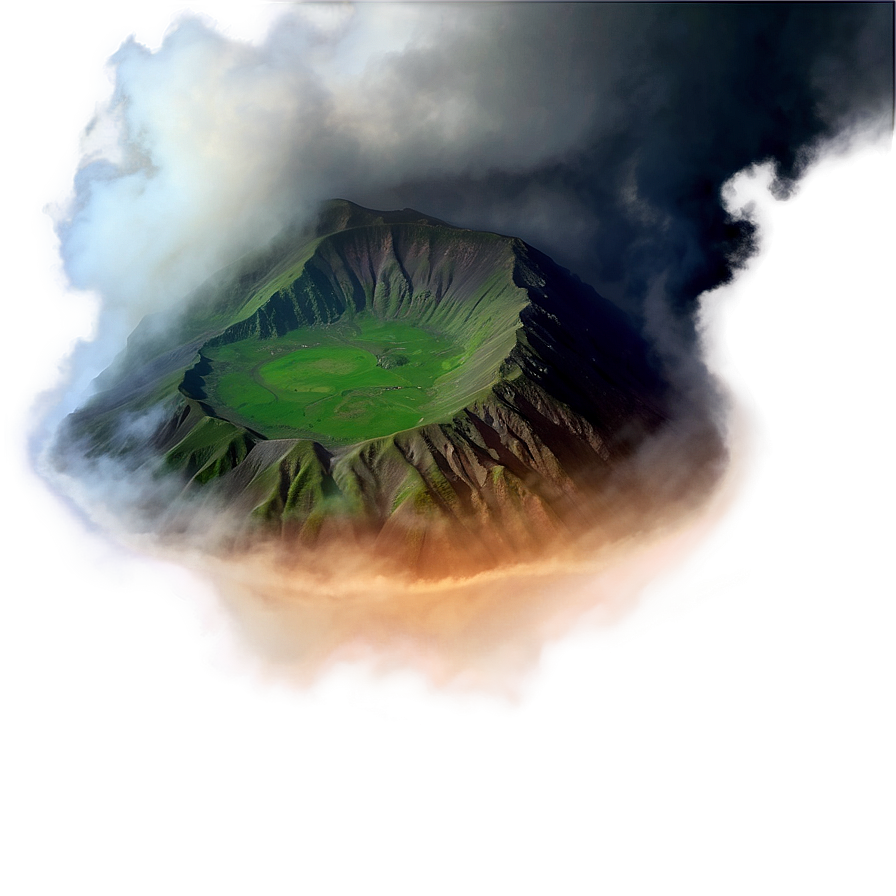 Crater Mist Foggy Atmosphere Png Wqk