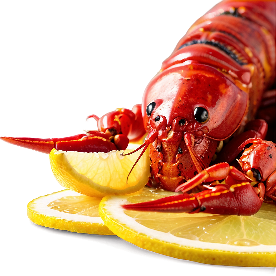 Crawfish With Lemon Slices Png 06122024