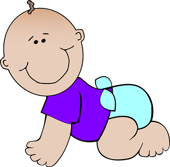 Crawling Cartoon Baby