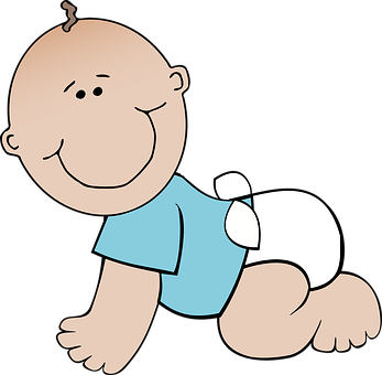 Crawling Cartoon Baby