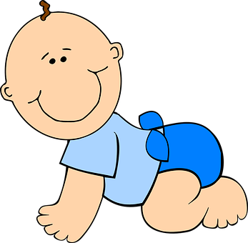 Crawling Cartoon Baby