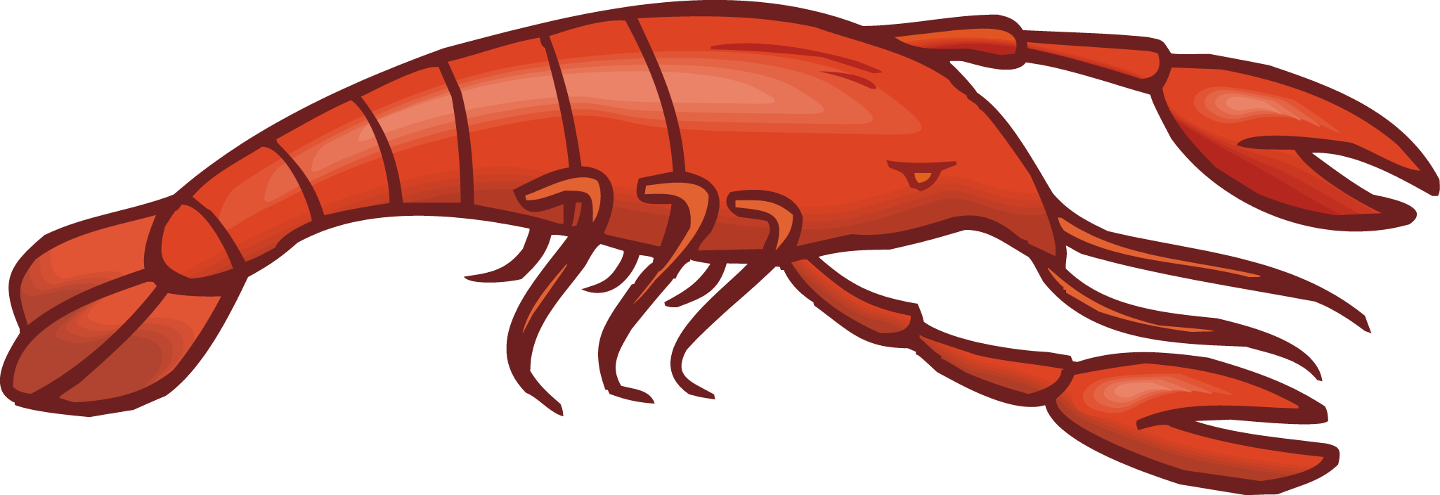 Crayfish Cartoon Illustration