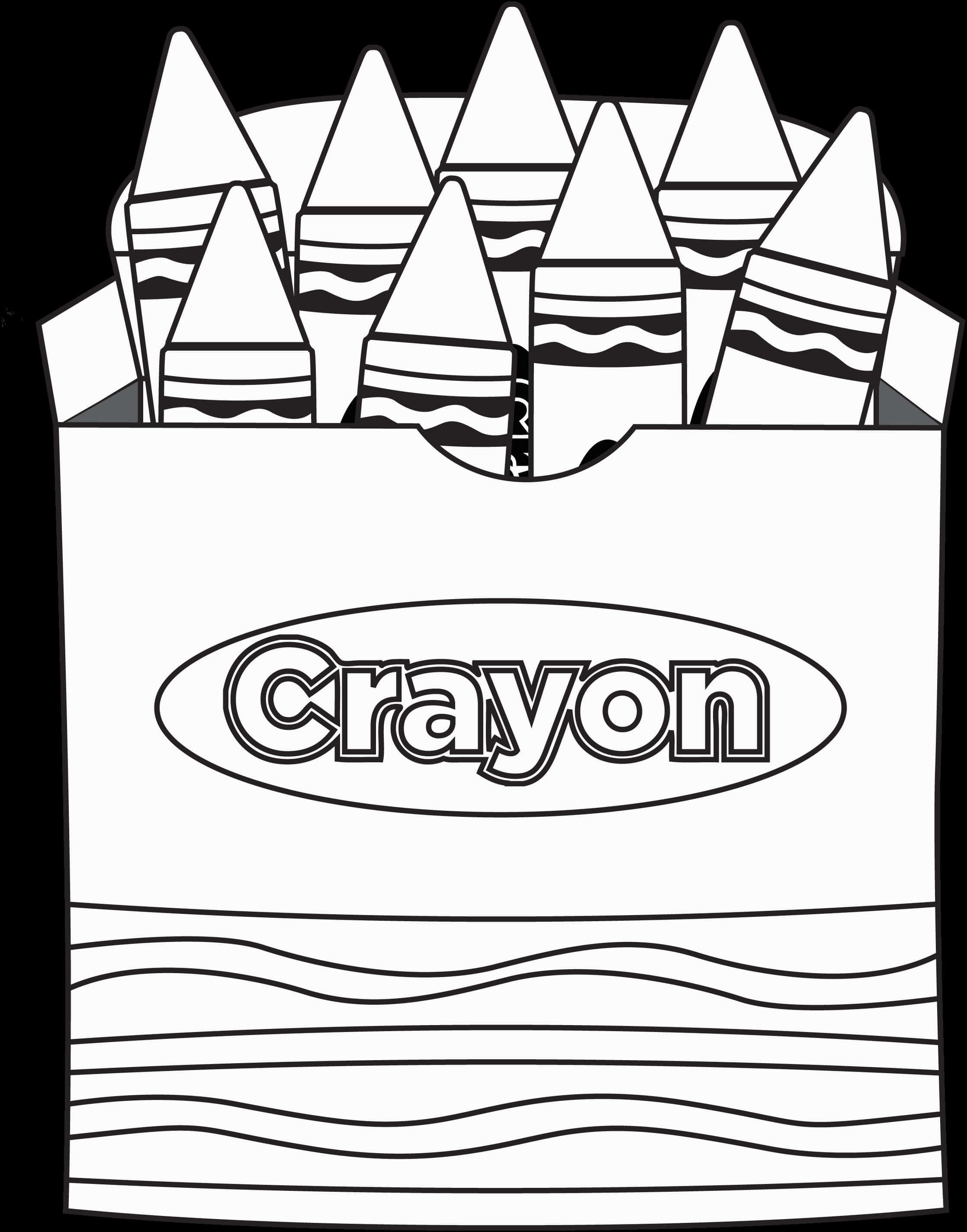 Crayon Box Coloring Page