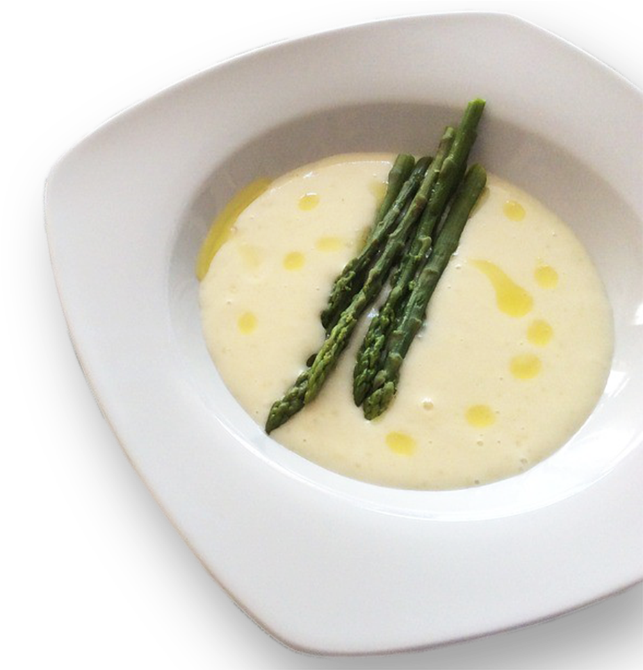 Creamy Asparagus Soupwith Garnish