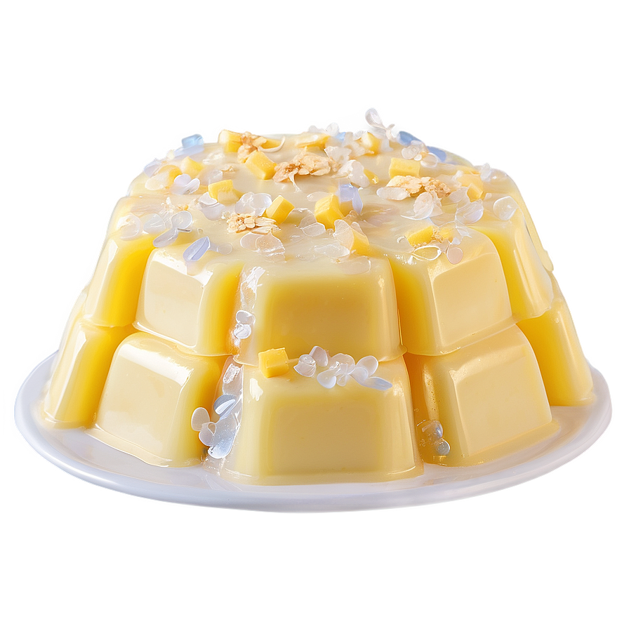 Creamy Coconut Jello With Mango Png Kro