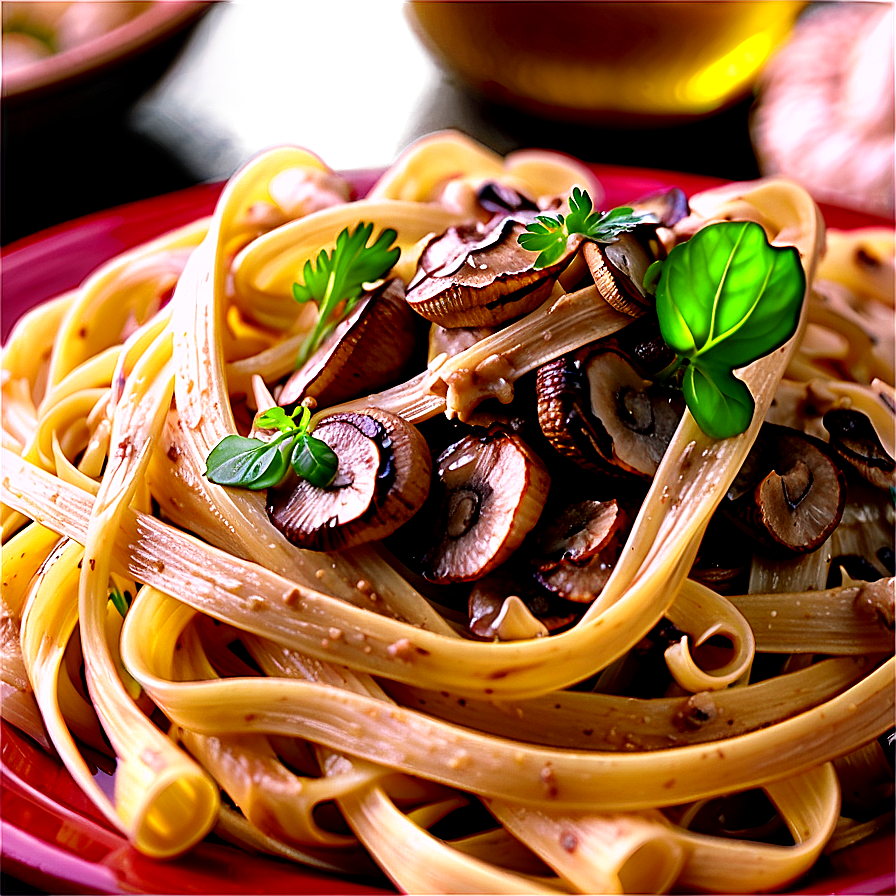 Creamy Mushroom Tagliatelle Png Yyh44