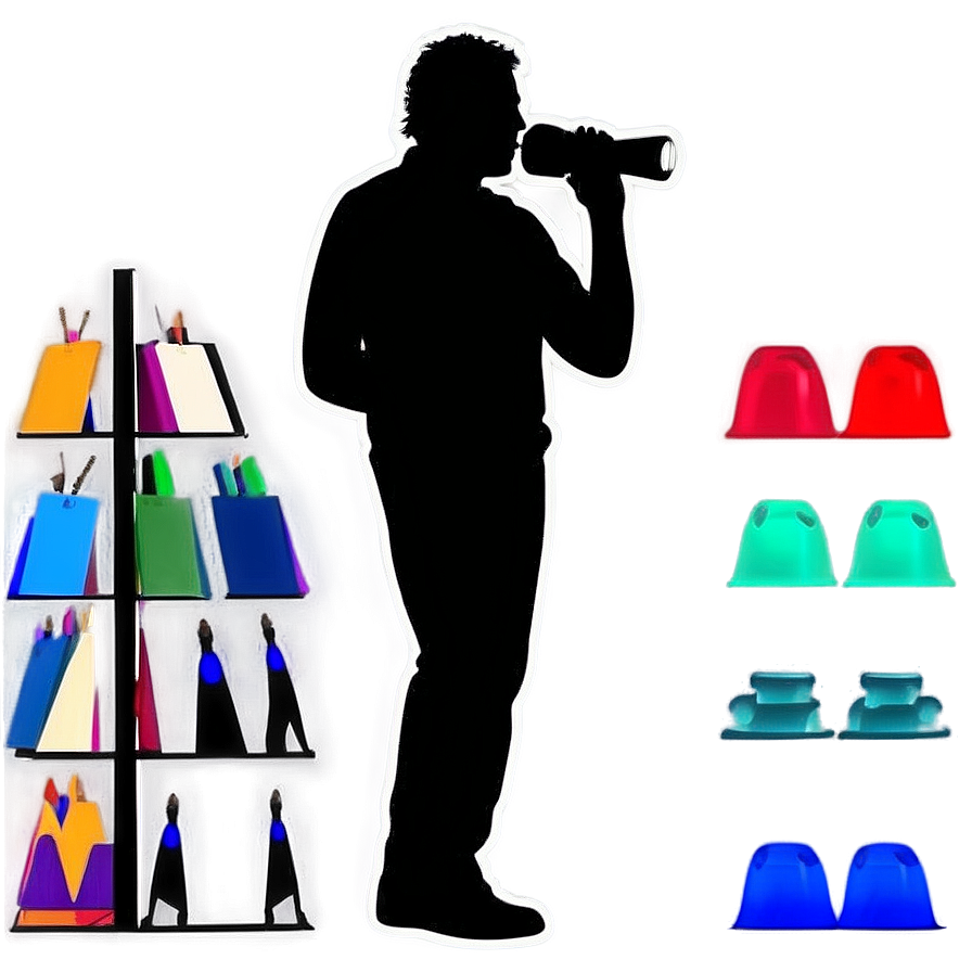 Creative Artist Silhouette Png 05212024