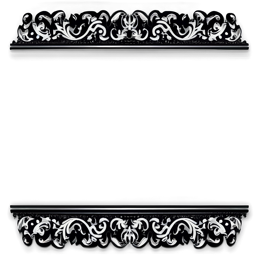 Creative Black Border Pattern Png Rwk62