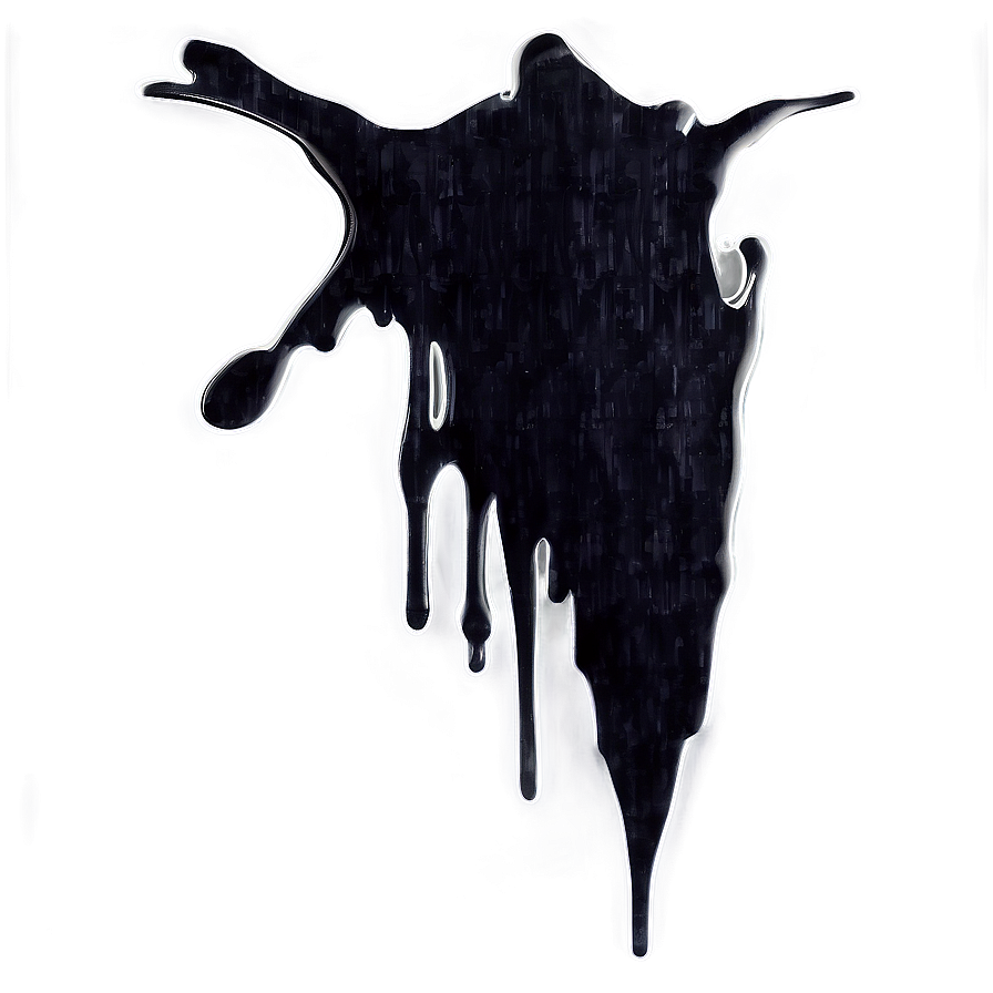 Creative Black Splatter Stain Png 13