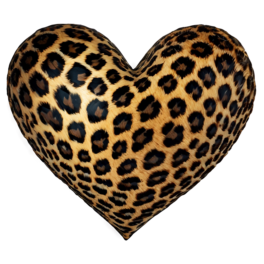 Creative Leopard Heart Png Okk