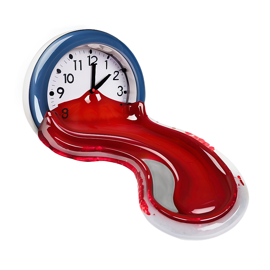 Creative Melting Clock Concept Png 06282024