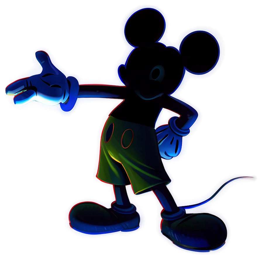 Creative Mickey Mouse Shadow Png 06202024