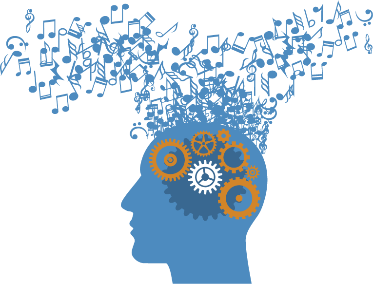 Creative Mindand Music Concept