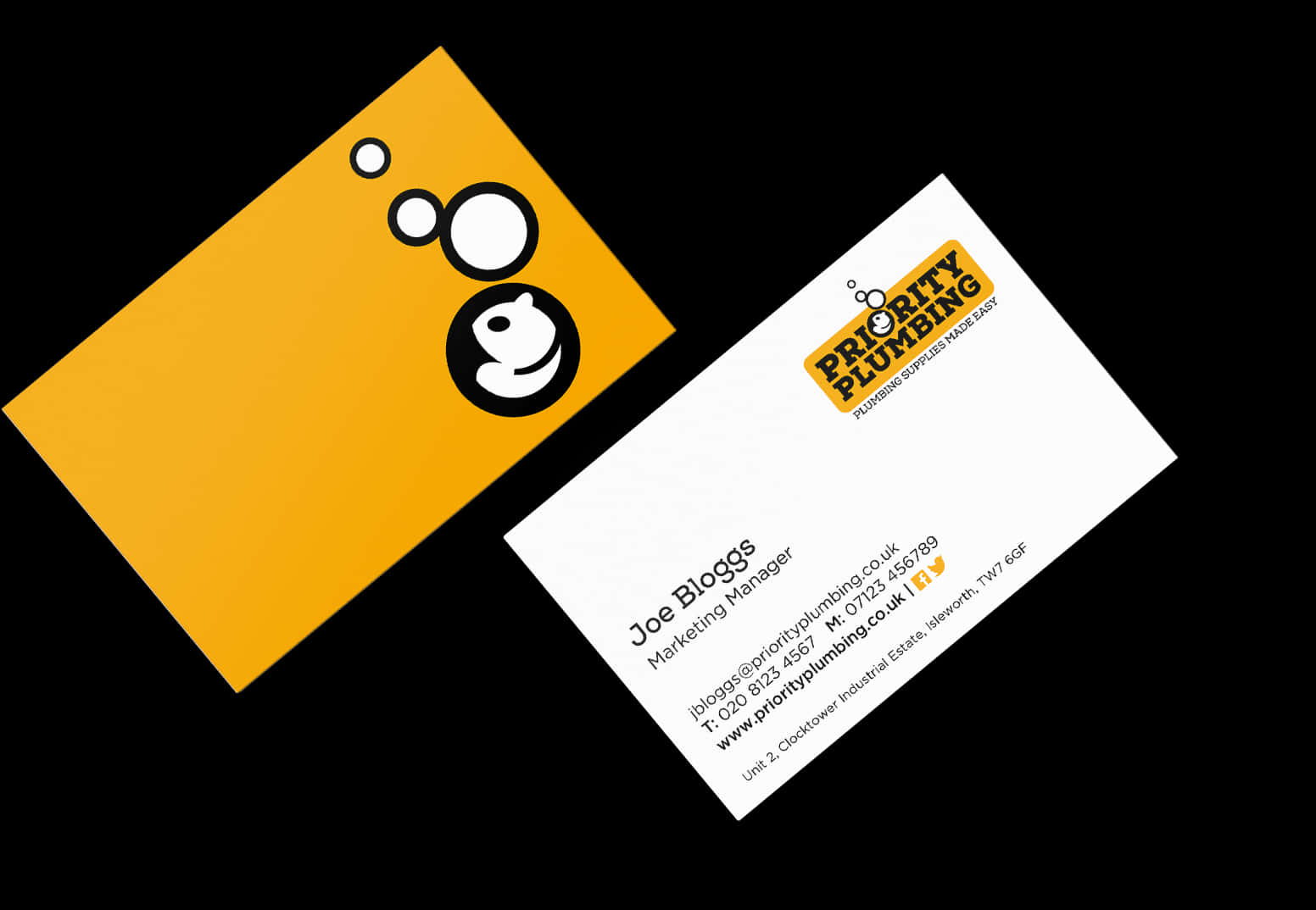 Creative Plumbing Business Card Design
