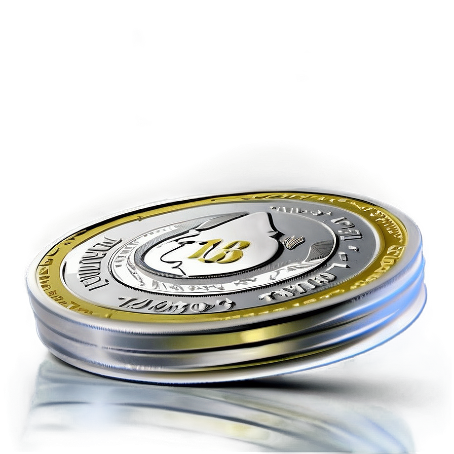 Creative Silver Coin Art Png 4