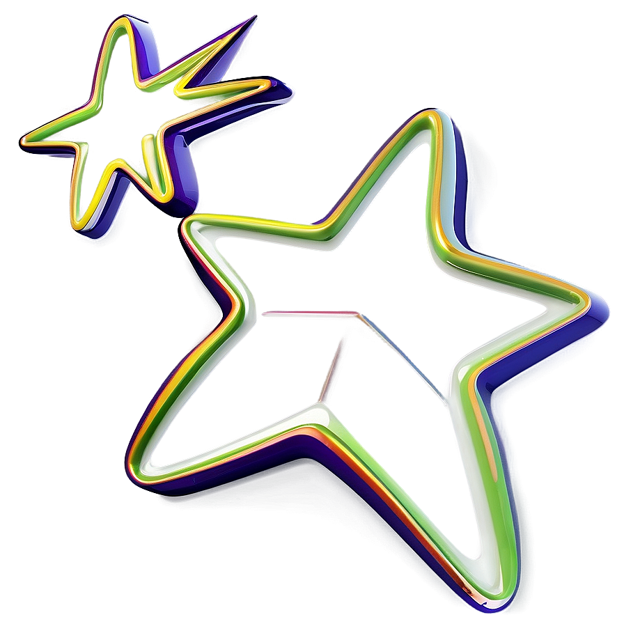 Creative Star Outline Png Buq46