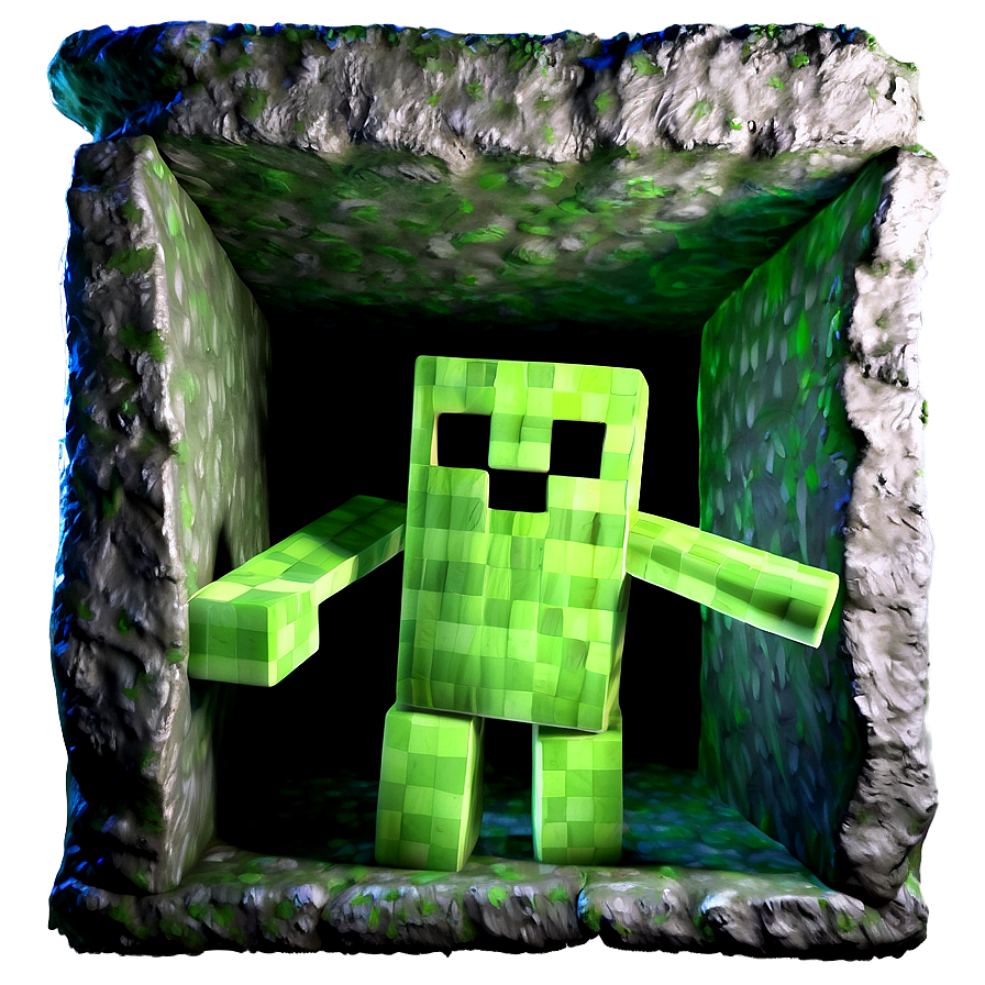 Creeper In Cave Png Ucq