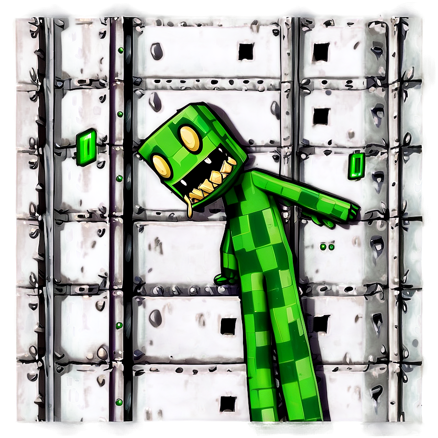 Creeper Inside Fortress Png 6