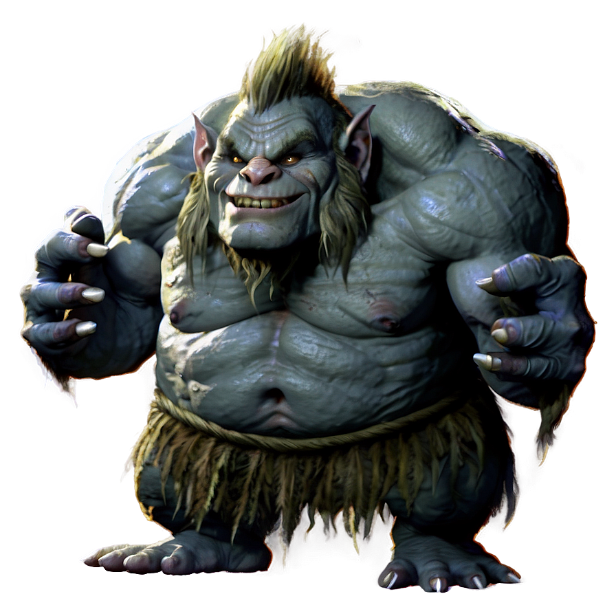 Creepy Cave Troll Png 05232024