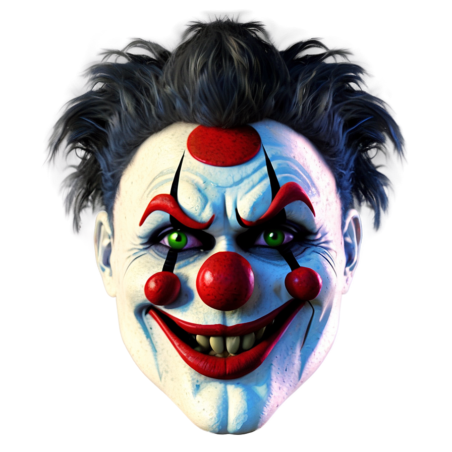 Creepy Clown Face Drawing Png Tea89