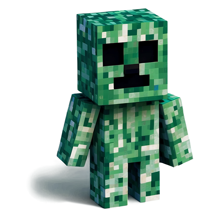 Creepy Creeper Minecraft Png 3