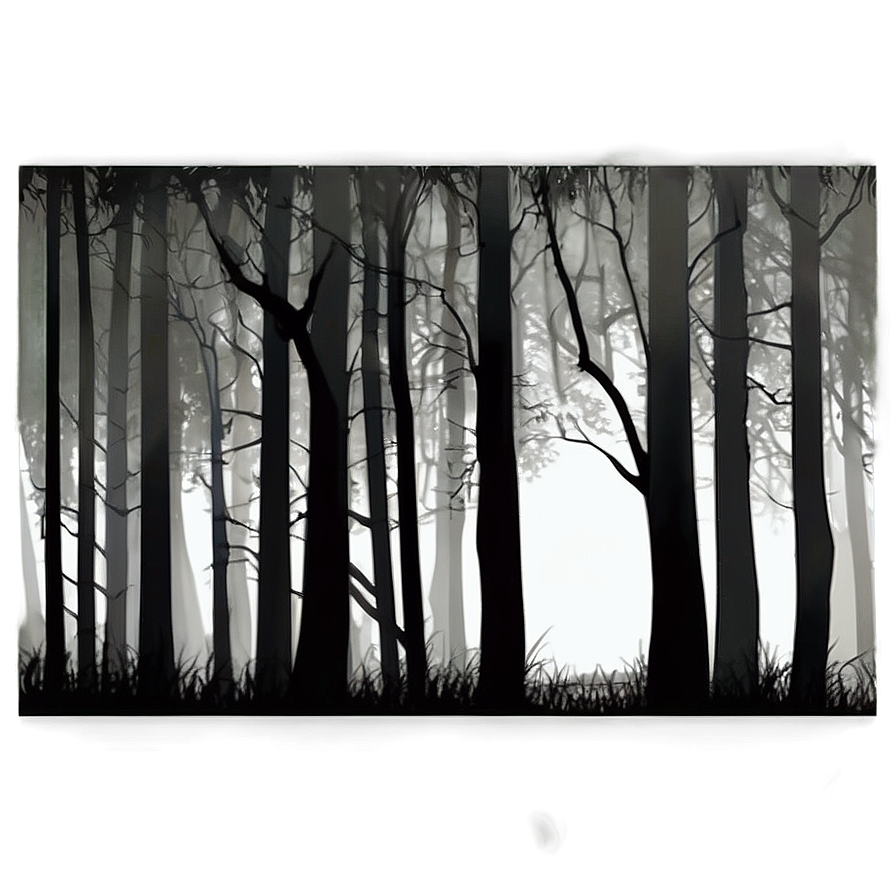 Creepy Dark Forest Png 74