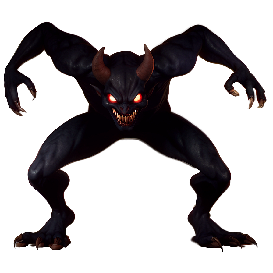 Creepy Devil Shadow Png Qac39