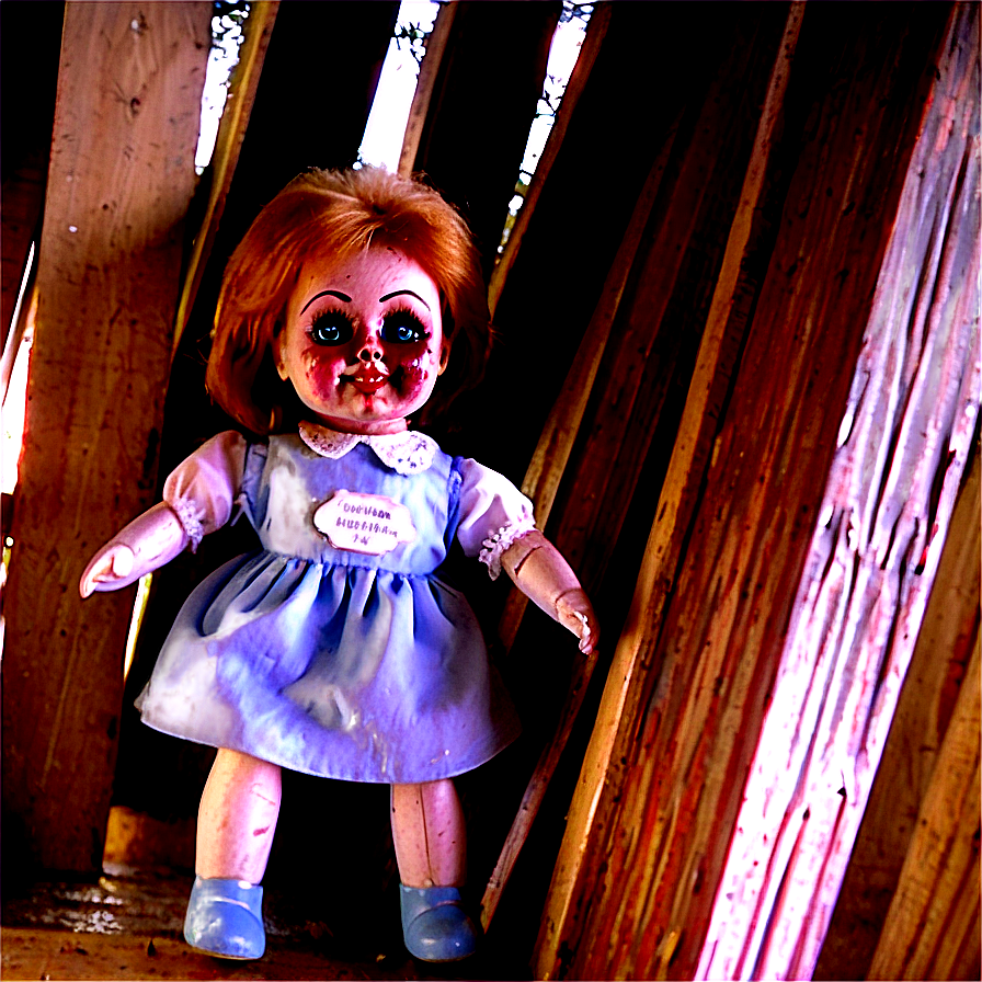 Creepy Doll In Attic Png Tiq81