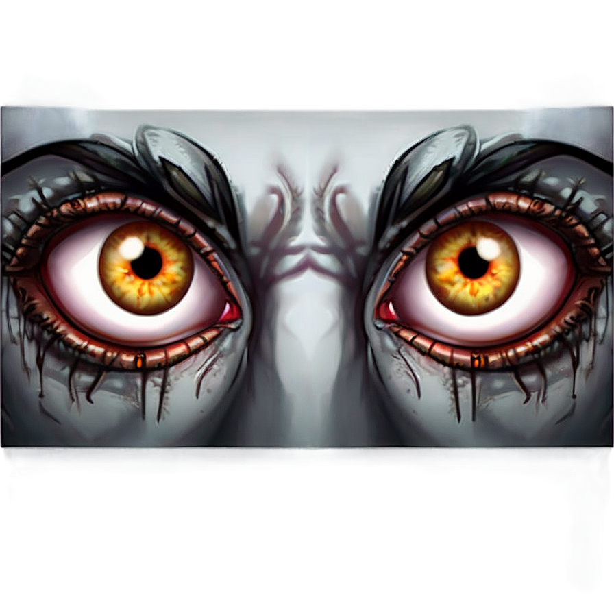 Creepy Eyes Illustration Png Ltc