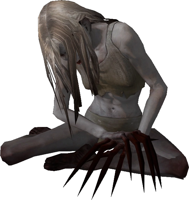 Creepy Female Figurewith Claws