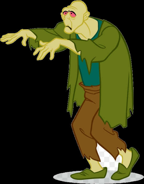 Creepy Green Ghost Scooby Doo