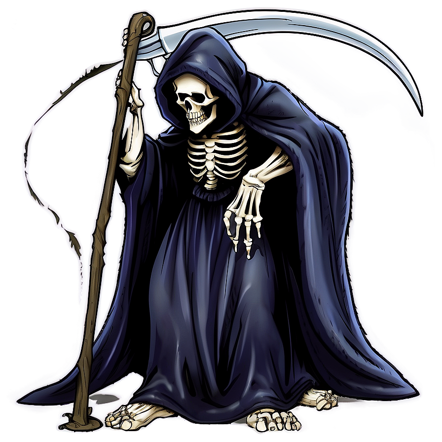 Creepy Grim Reaper Png 05062024