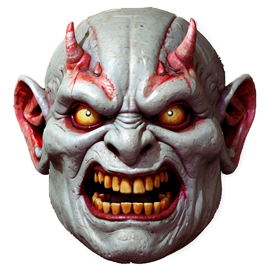 Creepy Oni Face Png Kqh74