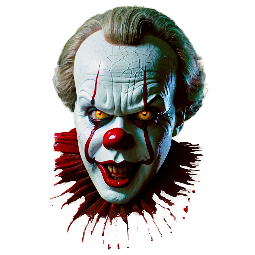 Creepy Pennywise Face Png 05212024